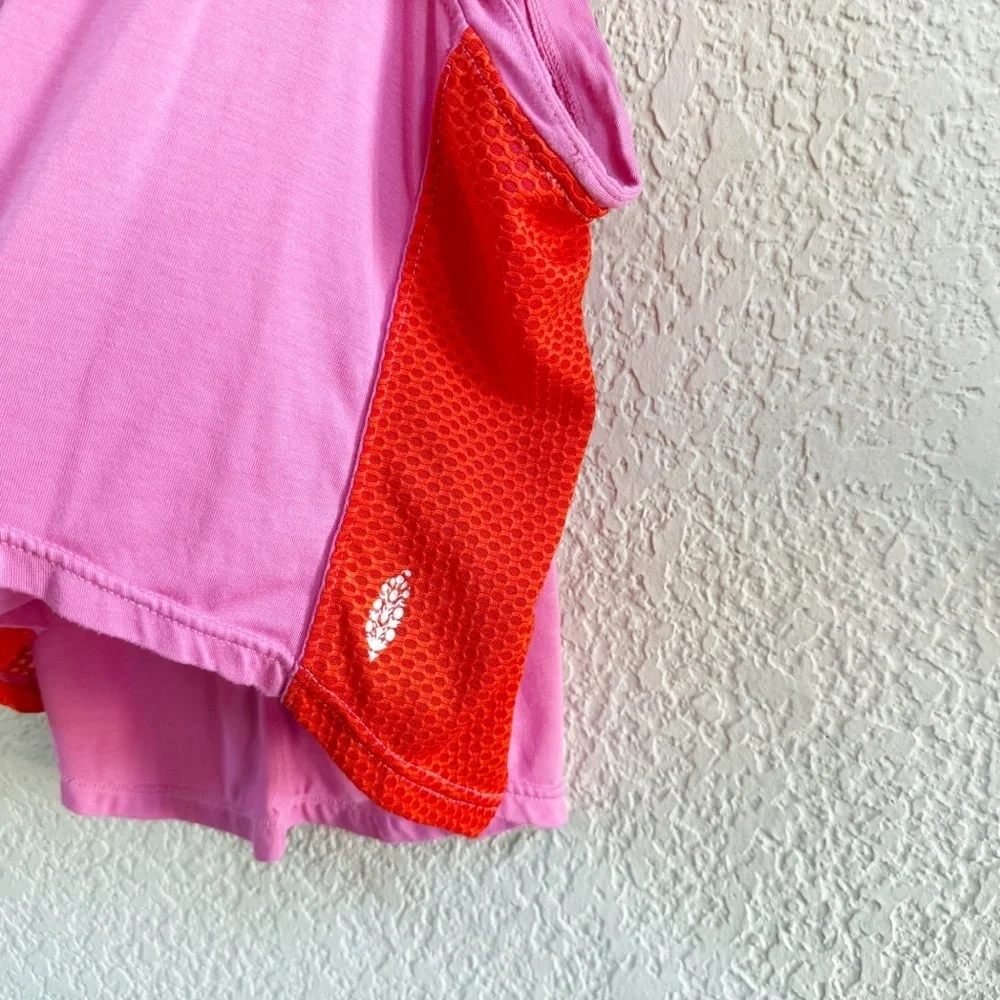 Free People Movement TrackSuit Nothing But Net Activewear Loungewear Pink Orange - Picture 7 of 13